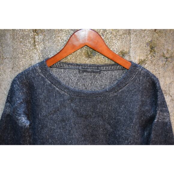 Peruvian Connection Women’s Cotton Alpaca Wool Blend Sweater Gray Size S - Picture 2 of 4